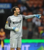 Fussball: Europa League Saison 2012/2013: Torwart Handanovic Samir (Inter Mailand)
