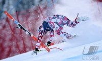 Ski Alpin Kitzbuehel 2016; Abfahrt Training Sturz Florian Scheiber (AUT)