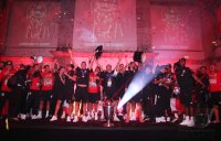 Fussball CHL FINALE 19/20 in Lissabon: Sieger FC Bayern Muenchen, Hotel-Party
