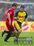Fussball 1. Bundesliga: Hannover - Dortmund, Zweikampf