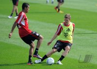 Fussball 1. Bundesliga 11/12: FC Bayern Muenchen Training in Doha
