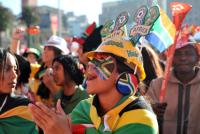 FUSSBALL WM 2010, Public Viewing in KapstadtFUSSBALL WM 2010, VORRUNDE: Deutschland - Serbien