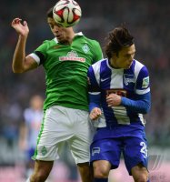 Fussball, 1. Bundesliga  Saison 2014/2015: Werder Bremen - Hertha BSC Berlin