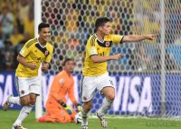 FUSSBALL WM 2014, Achtelfinale: Kolumbien - Uruguay