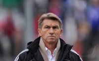 Fussball 3. Bundesliga : Trainer Klaus Augenthaler (Unterhaching)