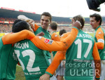Fussball 1. Bundesliga: Bremen - Dortmund, Jubel n. 2:0