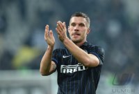 Fussball International Serie A 14/15: JUBEL Lukas Podolski (Inter Mailand)