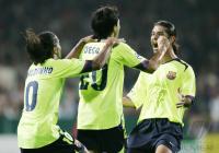 Fussball Champions League: Bremen - Barcelona, Jubel barcelona