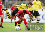 Fussball 1. Bundesliga: Mainz - Dortmund, Zweikampf