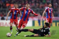 Fussball DFB Pokal Achtelfinale 14/15: FC Bayern Muenchen - Eintracht Braunschweig