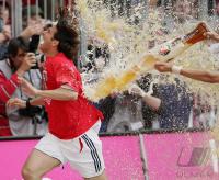 Fussball 1.Bundesliga JUBEL  FC Bayern Muenchen