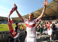 Fussball 1. Bundesliga : JUBEL nach dem Sieg Martin Harnik (VfB Stuttgart)