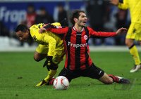 Fussball 1. Bundesliga : Antonio da Silva (li, Borussia Dortmund) gegen Hallil Altintop (re, Eintracht Frankfurt)