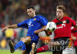 Fussball CL: Leverkusen- Manchester, Zweikampf