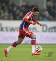 Fussball, 1. Bundesliga  Saison 2014/2015: VfL Wolfsburg - FC Bayern Muenchen