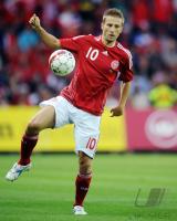 FUSSBALL, INTERNATIONAL: Deanemark, JORGENSEN Einzelaktion