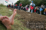 Weltjugentag 2005 in Koeln Pilgerstrom zum Marienfeld