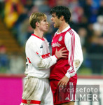 Fussball 1. Bundesliga Bayern-Stuttgart, Hleb und Ballack geraten aneinander