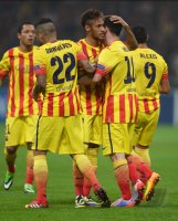 Fussball Champions League 13/14: JUBEL  FC Barcelona