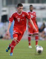 FUSSBALL 1. Bundesliga 13/14: Pierre Emile Hojbjerg (FC Bayern Muenchen)