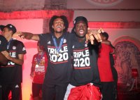 Fussball CHL FINALE 19/20 in Lissabon: Sieger FC Bayern Muenchen, Hotel-Party