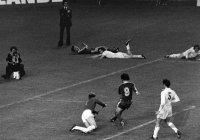 Fussball Europacupfinale 1975 Bayern-Leeds