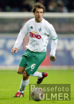 FUSSBALL 1. Bundesliga: Werder, BAUMANN Einzelaktion