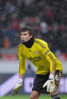 Fussball: Europa League, Saison 2010/2011: Torwart Fabian Giefer  (Leverkusen)