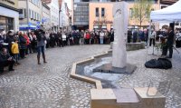 Steleneinweihung /Juedisches Denkmal auf demMetzelplatz in Rottenburg