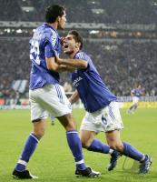 Fussball Champions League: Schalke - Istanbul, Jubel Schalke