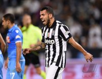 Fussball Supercoppa Italia Finale 2014 in Doha: Carlos Tevez (Juventus Turin)