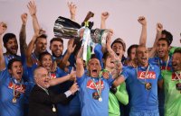 Fussball Supercoppa Italia Finale 2014 in Doha : Juventus Turin - SSC Neapel