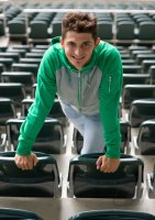 Fussball 1. Bundesliga, Saison 2011/2012: Matthias Zimmermann posiert im exklusiven Fotoshooting