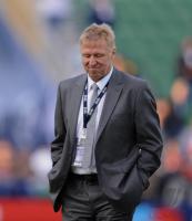 Fussball U 21 EM 2009:  Trainer Horst Hrubesch  (Deutschland)