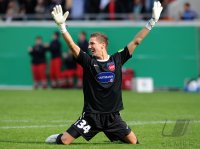 FUSSBALL, DFB Pokal 1. Hauptrunde:  Torwart Frank Lehmann (1 FC Heidenheim 1846)