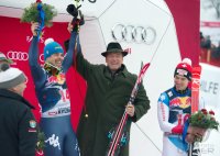 Ski Alpin Kitzbuehel 2016 Abfahrt ; Beat Feuz (SUI) und Carlo Janka (SUI)
