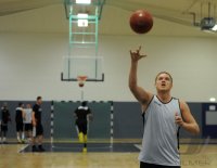 Basketball 1. Bundesliga 13/14:  Training Walter Tigers mit Johannes Lischka