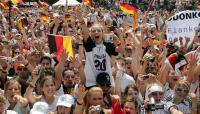 Fussball WM 2006: Empfang Deutsche Fussball Nationalmannschaft