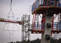 Neckartalbruecke der Bundesstrasse 32 ueber das Neckartal bei Horb