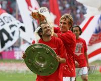 Fussball 1.Bundesliga JUBEL  FC Bayern Muenchen