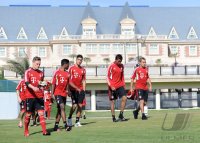 Fussball 1. Bundesliga 11/12: FC Bayern Muenchen Training in Doha