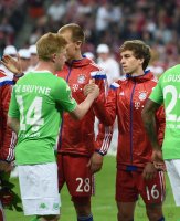 Fussball 1. Bundesliga Saison 14/15: FC Bayern Muenchen - VfL Wolfsburg