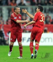 FUSSBALL INTERNATIONAL  CHL Viertelfinale 11/12:  FC Bayern Muenchen - Olympic Marseille