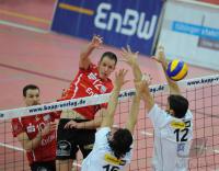 Volleyball  1. Bundesliga  09/10:  ENBW TV Rottenburg - VfB Friedrichshafen