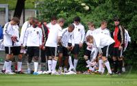 Fussball Deutsche Nationalmannschaft : Trainer Joachim Loew mit der Mannschaft (GER)