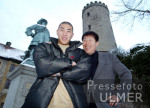 Fototermin Bum-Kun Cha und seinem Sohn Do-Ri Cha