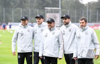 Fussball Training Deutsche Nationalmannschaft in Stuttgart: Bundestrainer Flick (Deutschland)