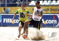 Training of the Brazilean National Beach Soccer Team