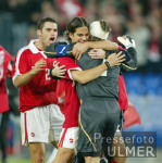 FUSSBALL  Quali Euro  2004 JUBEL Schweiz