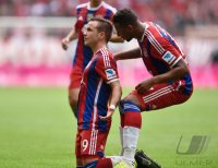 Fussball 1. Bundesliga Saison 14/15: JUBEL Mario Goetze (FC Bayern Muenchen)
